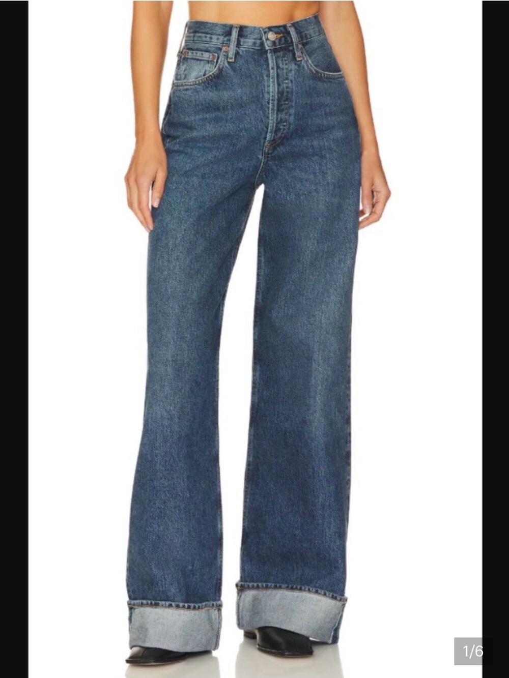 AGOLDE Dame High-Rise Wide-Leg Jeans